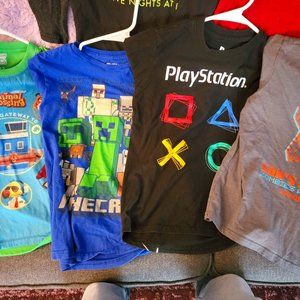 Minecraft/Playstation shirt lot